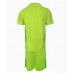 Camisa de Futebol Manchester United Goleiro Equipamento Secundário Infantil 2024-25 Manga Curta (+ Calças curtas)